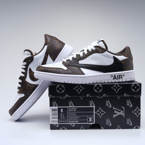 Air Jordan 1low LV og Brown old flower panels