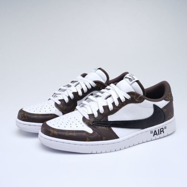 Air Jordan 1low LV og Brown old flower panels - Image 2