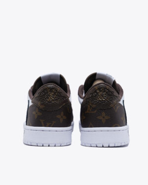 Air Jordan 1low LV og Brown old flower panels-5