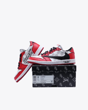 Off-White X Travis Scott X Air Jordan 1 Low WhiteRed-1
