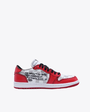 Off-White X Travis Scott X Air Jordan 1 Low WhiteRed