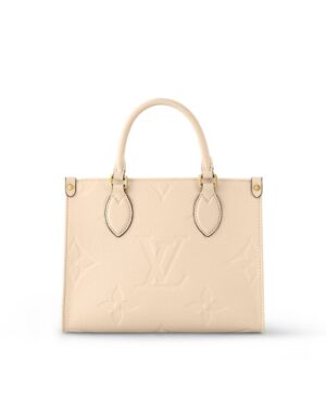 Louis Vuitton LV Onthego MM Tote Bag Monogram Beige