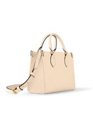 3- Louis Vuitton LV Onthego MM Tote Bag Monogram Beige