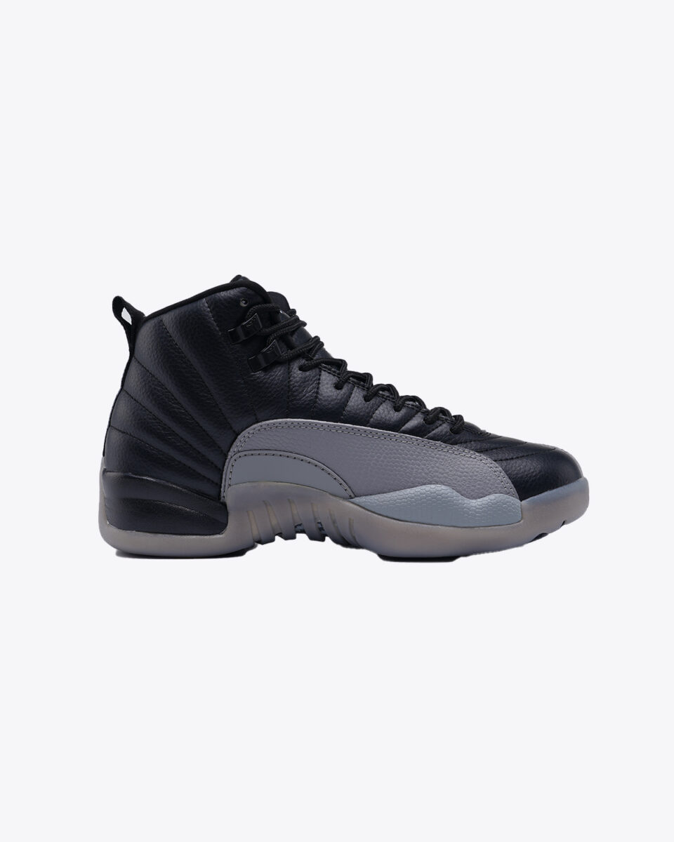 Air Jordan 12 Retro Black wolf grey white